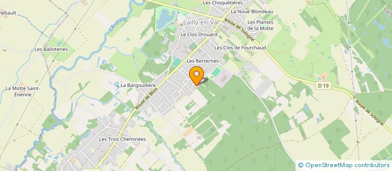 localisation de l'entreprise MADAME CLAIRE LETAT à LAILLY-EN-VAL