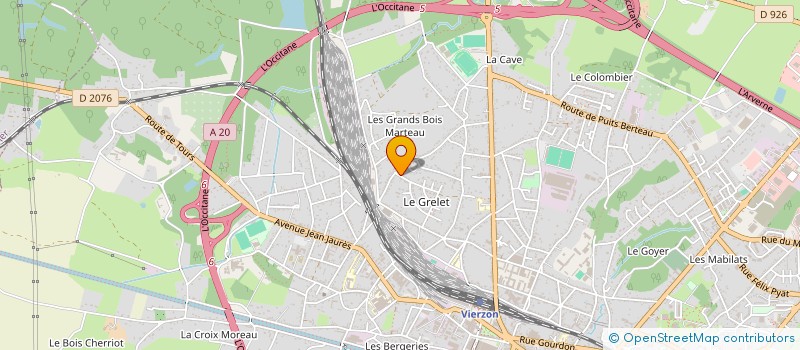 localisation de l'entreprise MADAME CLAIRE LETELU  VIERZON