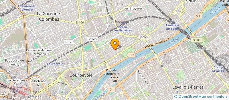 localisation de l'entreprise MADAME CLAIRE LEVET à COURBEVOIE