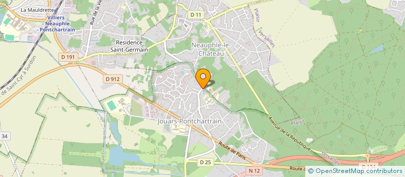 localisation de l'entreprise MADAME CLAIRE LHERMITTE  JOUARS-PONTCHARTRAIN
