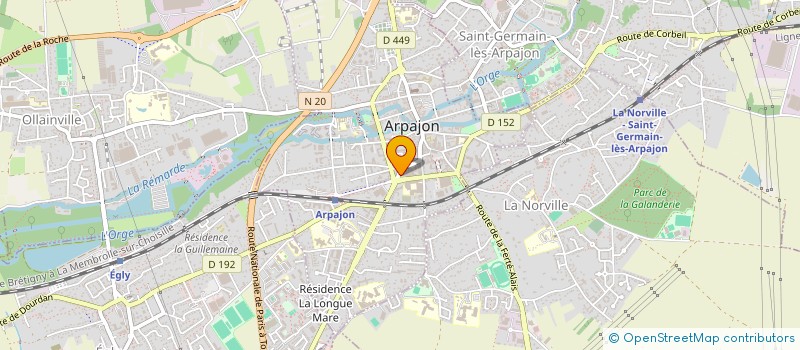 localisation de l'entreprise MADAME CLAIRE LIN à ARPAJON
