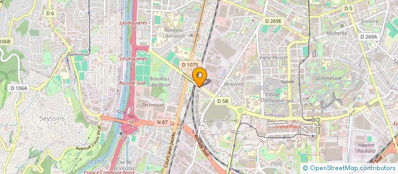 localisation de l'entreprise MADAME CLAIRE LINDA GONZALEZ à GRENOBLE