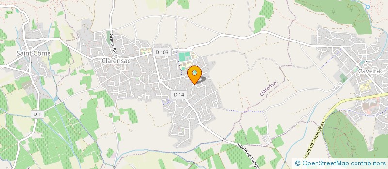 localisation de l'entreprise MADAME CLAIRE-LISE LAUGT  CLARENSAC