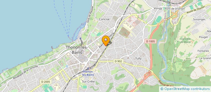 localisation de l'entreprise MADAME CLAIRE-LISE NOPPEL à THONON-LES-BAINS
