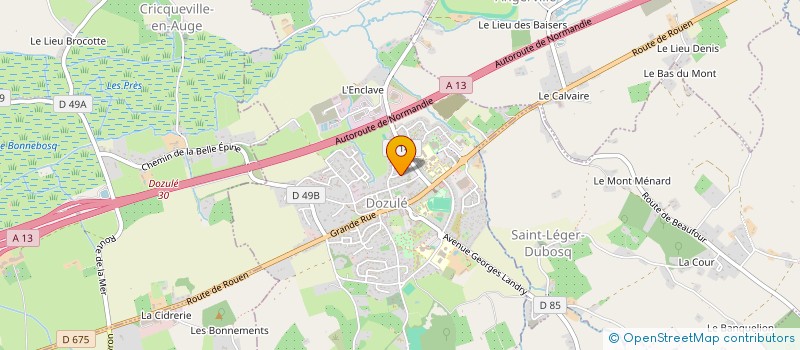 localisation de l'entreprise MADAME CLAIRE LOPEZ  DOZULE