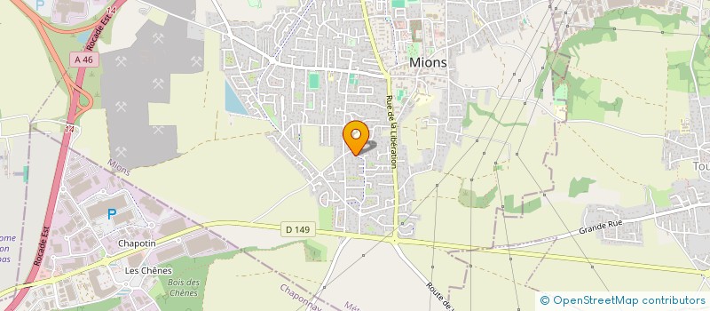 localisation de l'entreprise MADAME CLAIRE LORENTE  MIONS