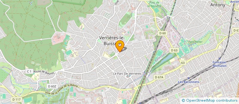 localisation de l'entreprise MADAME CLAIRE LOUAIL à VERRIERES-LE-BUISSON