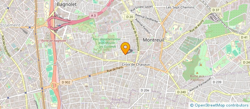 localisation de l'entreprise MADAME CLAIRE LOUPIAC à MONTREUIL