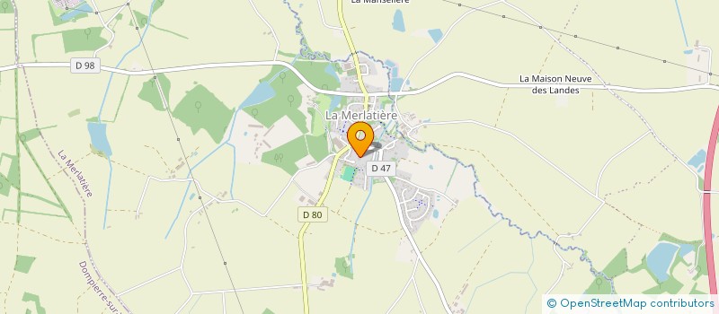 localisation de l'entreprise MADAME CLAIRE LOUVARD  MERLATIERE (LA)
