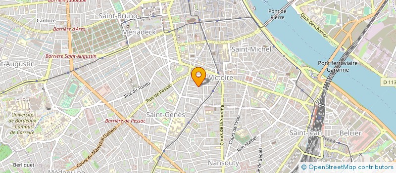 localisation de l'entreprise MADAME CLAIRE LUX à BORDEAUX