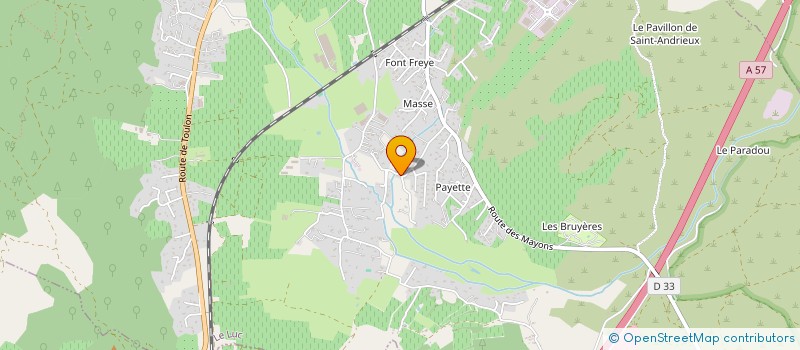 localisation de l'entreprise MADAME CLAIRE-LYS LAMY  LE LUC