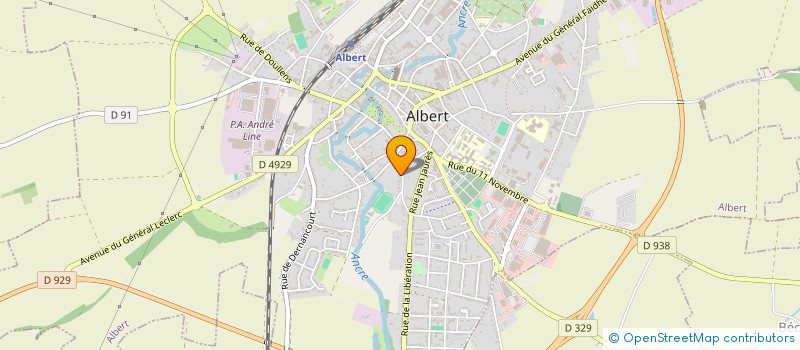 localisation de l'entreprise MADAME CLAIRE-LYSE DENIS à ALBERT