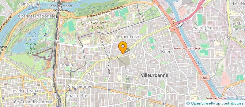 localisation de l'entreprise MADAME CLAIRE-MAENA COULOT à VILLEURBANNE