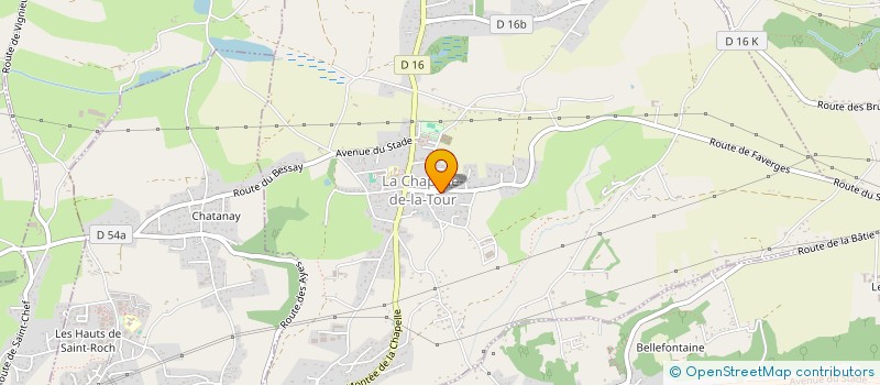 localisation de l'entreprise MADAME CLAIRE MAGNIEN  LA CHAPELLE-DE-LA-TOUR