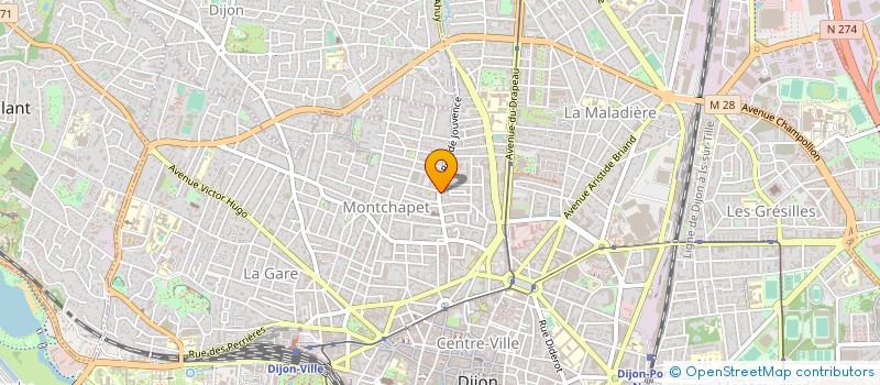 localisation de l'entreprise MADAME CLAIRE MAILLARD-SALIN  DIJON