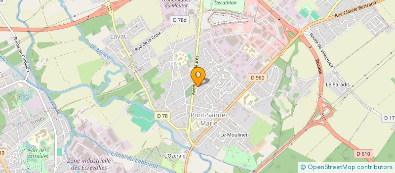 localisation de l'entreprise MADAME CLAIRE MAIREY  PONT-SAINTE-MARIE