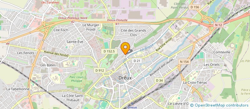 localisation de l'entreprise MADAME CLAIRE MAISONNEUVE à DREUX