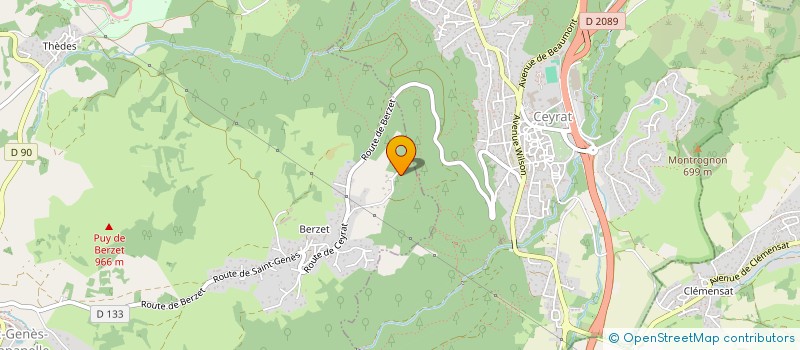 localisation de l'entreprise MADAME CLAIRE MALINAUD  SAINT-GENES-CHAMPANELLE