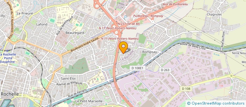 localisation de l'entreprise MADAME CLAIRE MANCEAU  LA ROCHELLE