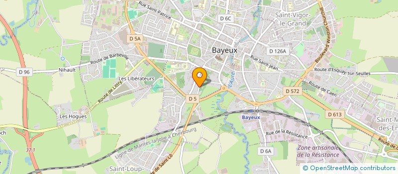 localisation de l'entreprise MADAME CLAIRE MANCEL  BAYEUX