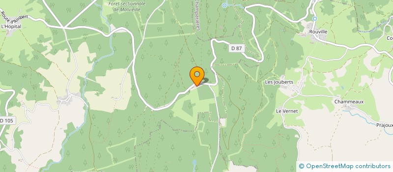 localisation de l'entreprise MADAME CLAIRE MANDET  CHAMBON-SUR-DOLORE