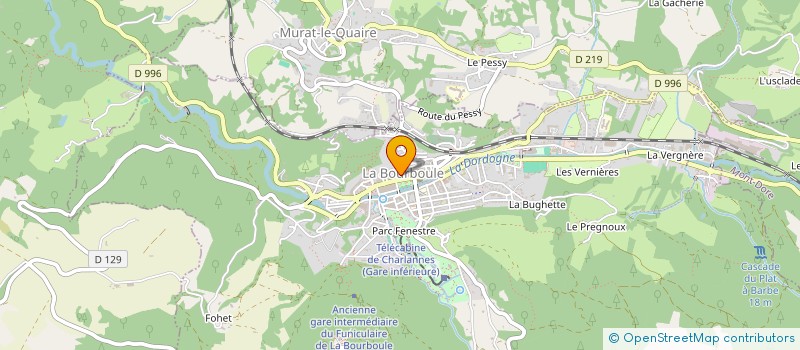 localisation de l'entreprise MADAME CLAIRE MANDON  LA BOURBOULE