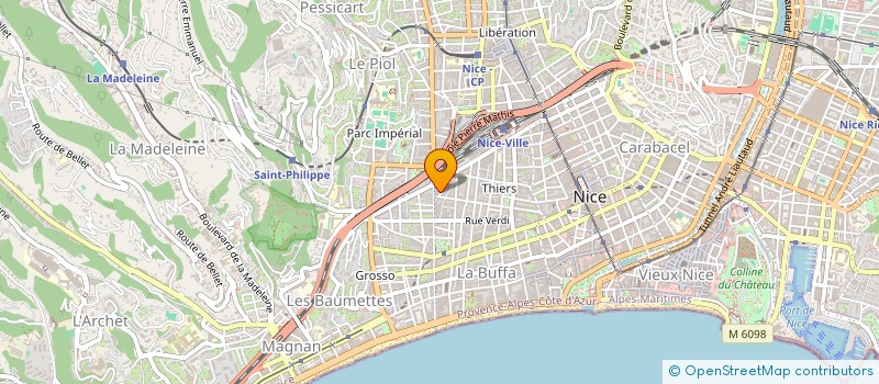 localisation de l'entreprise MADAME CLAIRE MANGIN  NICE