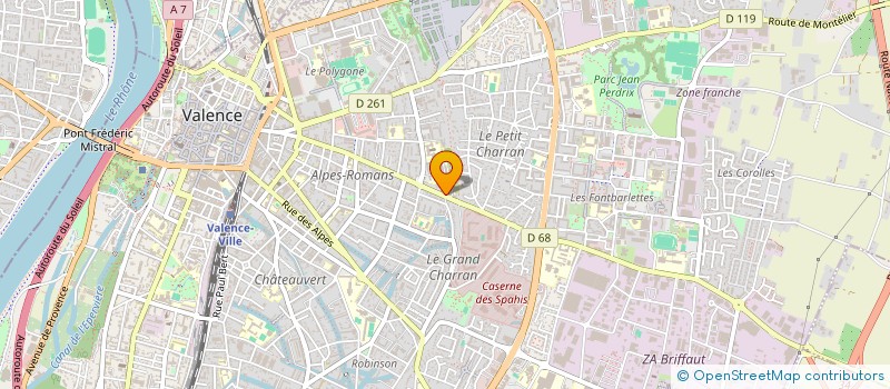 localisation de l'entreprise MADAME CLAIRE MANVIEUX  VALENCE