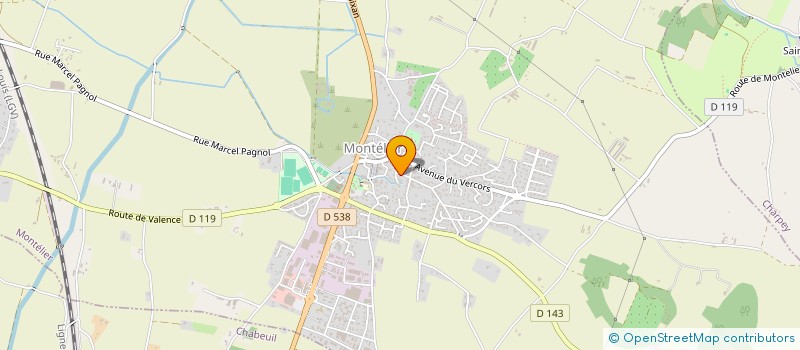 localisation de l'entreprise MADAME CLAIRE MARCHAL  MONTELIER