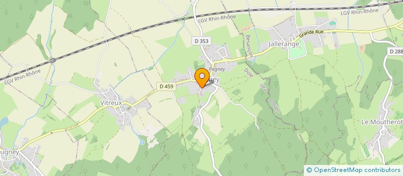 localisation de l'entreprise MADAME CLAIRE MARESCHAL DE LONGEVILLE DE LA RODDE  PAGNEY