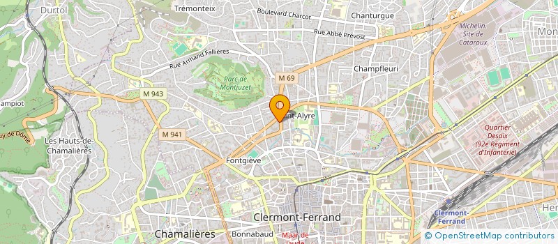 localisation de l'entreprise MADAME CLAIRE MARGELLI  CLERMONT-FERRAND