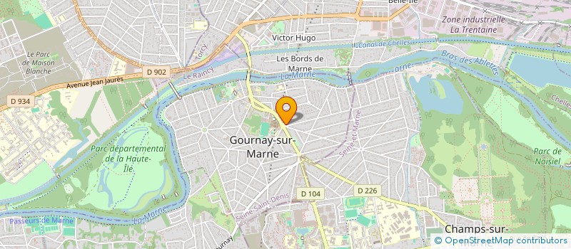 localisation de l'entreprise MADAME CLAIRE-MARIE ABARCA  GOURNAY SUR MARNE