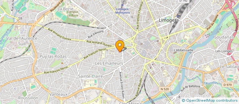 localisation de l'entreprise MADAME CLAIRE MARIE ANNE BARBOU DES COURIERES à LIMOGES