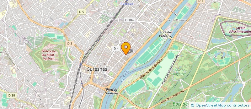 localisation de l'entreprise MADAME CLAIRE-MARIE BASQUIN à SURESNES