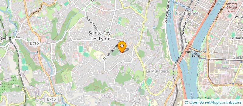 localisation de l'entreprise MADAME CLAIRE-MARIE BAUER à SAINTE-FOY-LES-LYON