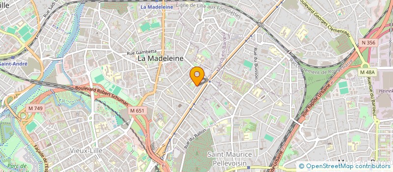 localisation de l'entreprise MADAME CLAIRE MARIE BERNARDY à LA MADELEINE