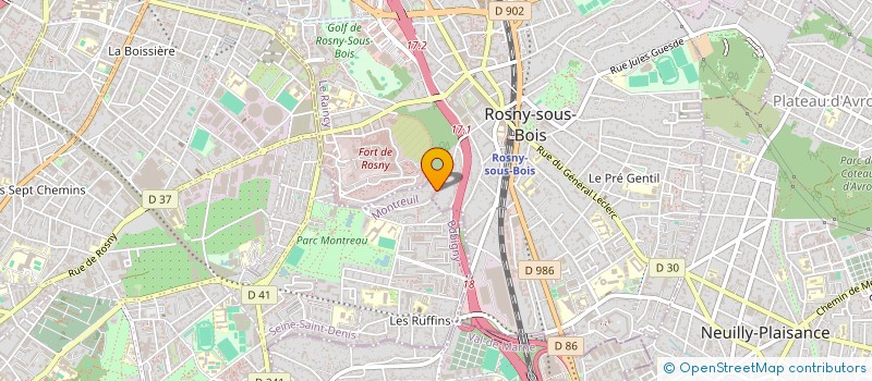 localisation de l'entreprise MADAME CLAIRE-MARIE BOUTET à MONTREUIL