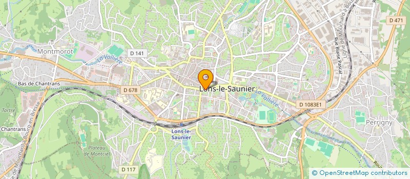 localisation de l'entreprise MADAME CLAIRE-MARIE CHAPPEZ à LONS-LE-SAUNIER