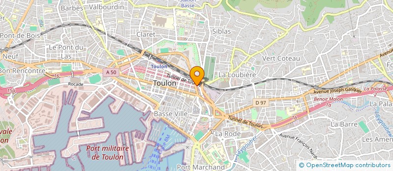 localisation de l'entreprise MADAME CLAIRE-MARIE GRIFFON  TOULON