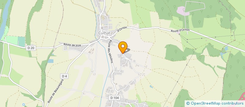 localisation de l'entreprise MADAME CLAIRE MARIE-HELENE MONTBRIZON  CULHAT