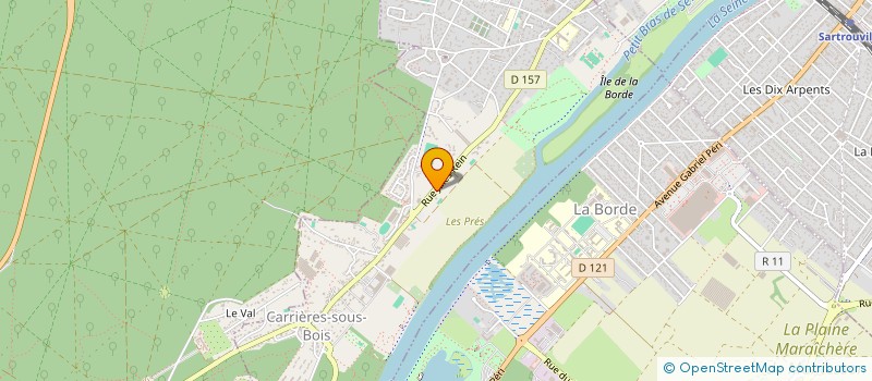 localisation de l'entreprise MADAME CLAIRE-MARIE LARGE  LE MESNIL-LE-ROI