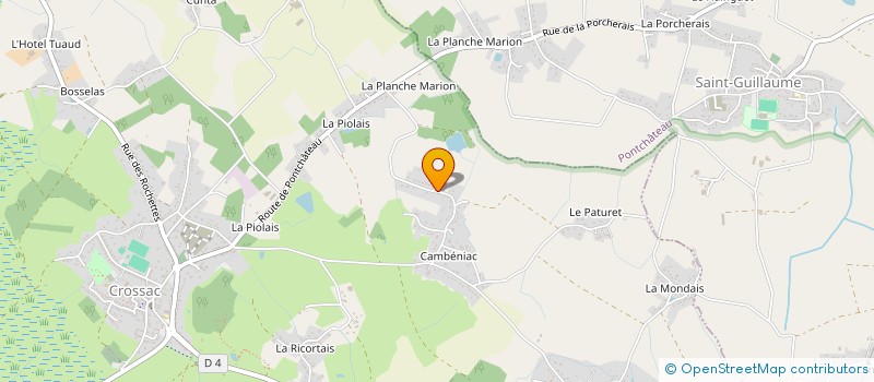 localisation de l'entreprise MADAME CLAIRE MARIE-NICOLAS  CROSSAC