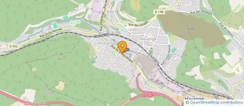 localisation de l'entreprise MADAME CLAIRE-MARIE PERRIN  KNUTANGE