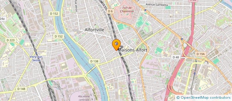 localisation de l'entreprise MADAME CLAIRE MARIE VERGNANGEAL  ALFORTVILLE