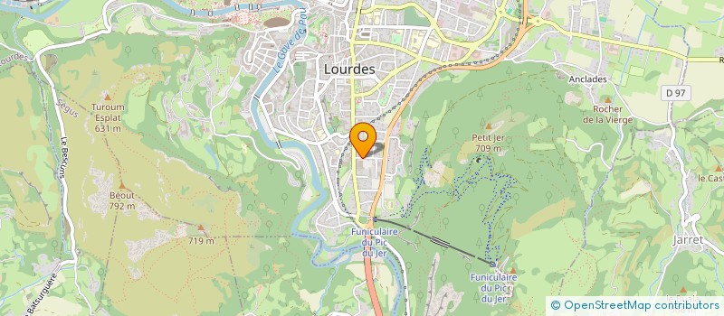 localisation de l'entreprise MADAME CLAIRE MARIE VIZCARRA-CALOMARDO  LOURDES