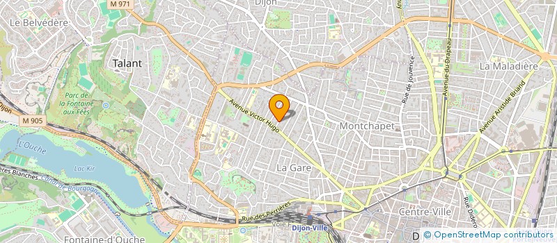 localisation de l'entreprise MADAME CLAIRE-MARINE PIETRIGA  DIJON