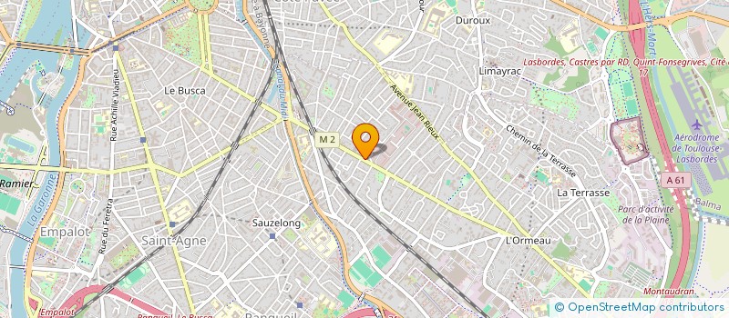 localisation de l'entreprise MADAME CLAIRE MARTIN à TOULOUSE