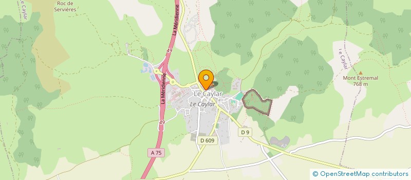 localisation de l'entreprise MADAME CLAIRE MARTIN  LE CAYLAR