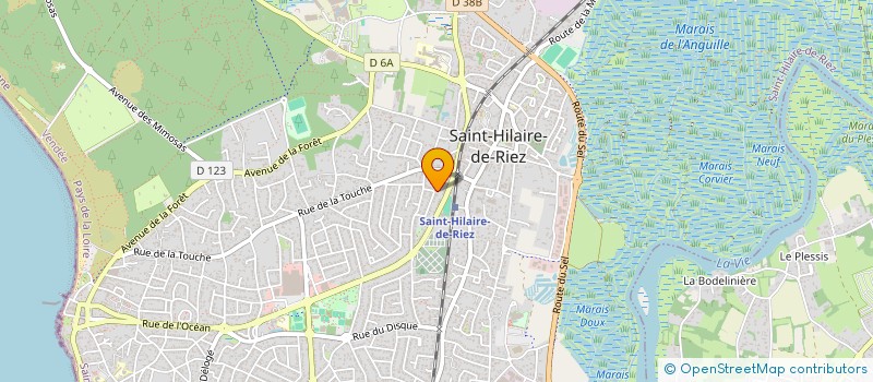localisation de l'entreprise MADAME CLAIRE MARTIN à SAINT-HILAIRE-DE-RIEZ