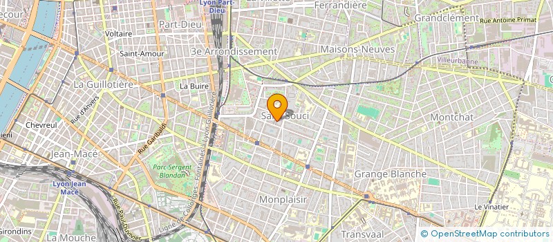 localisation de l'entreprise MADAME CLAIRE MARTINEAU  LYON